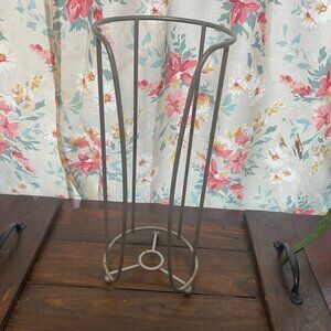 Gray Metal Toilet Paper Holder